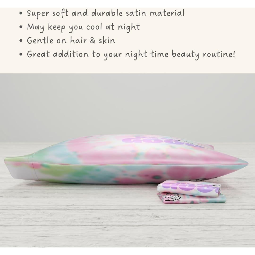 Funda Almohada Satén Snoopy Tie Dye 50x76 cm