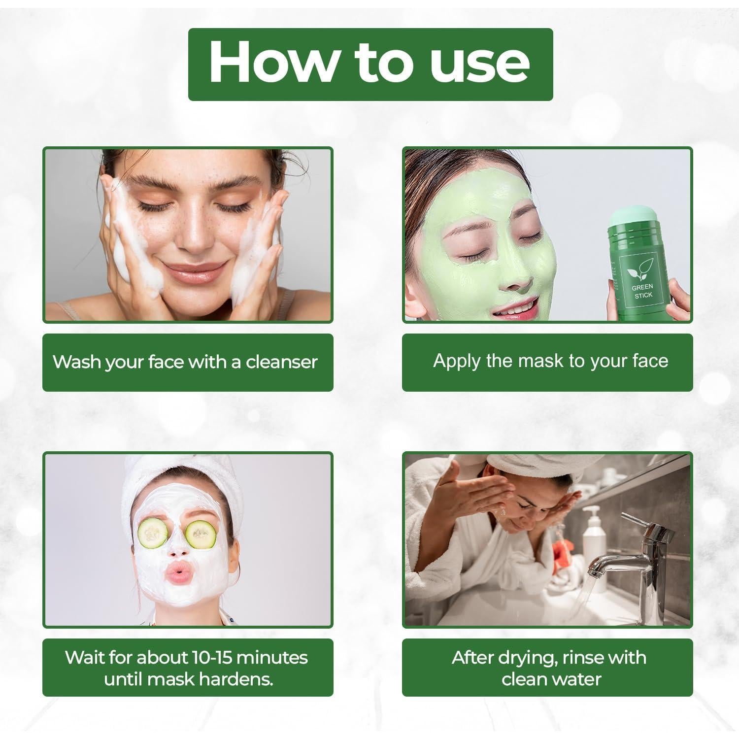 Stick de Mascarilla Facial Shuiku Té Verde 2 Pack 149g