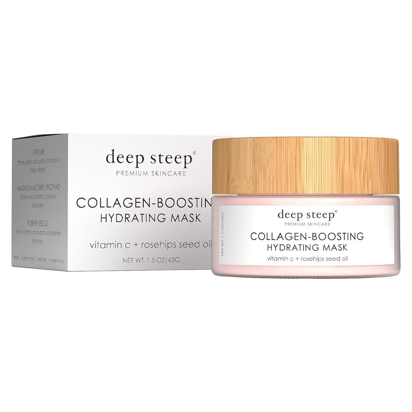 Mascarilla Facial Hidratante Deep Steep 42.52 g Colágeno Rosa