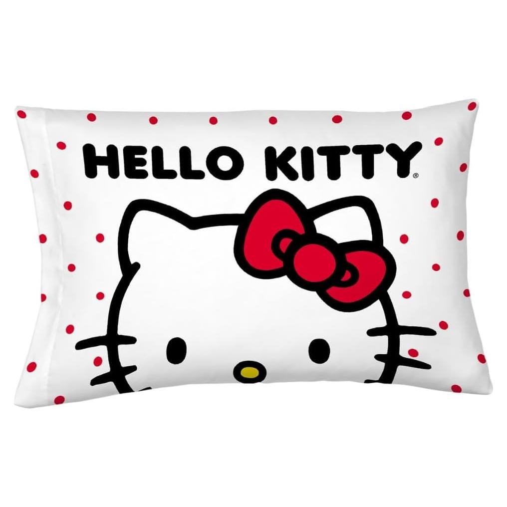 Funda de Almohada Estándar Hello Kitty 50x76 cm Satén