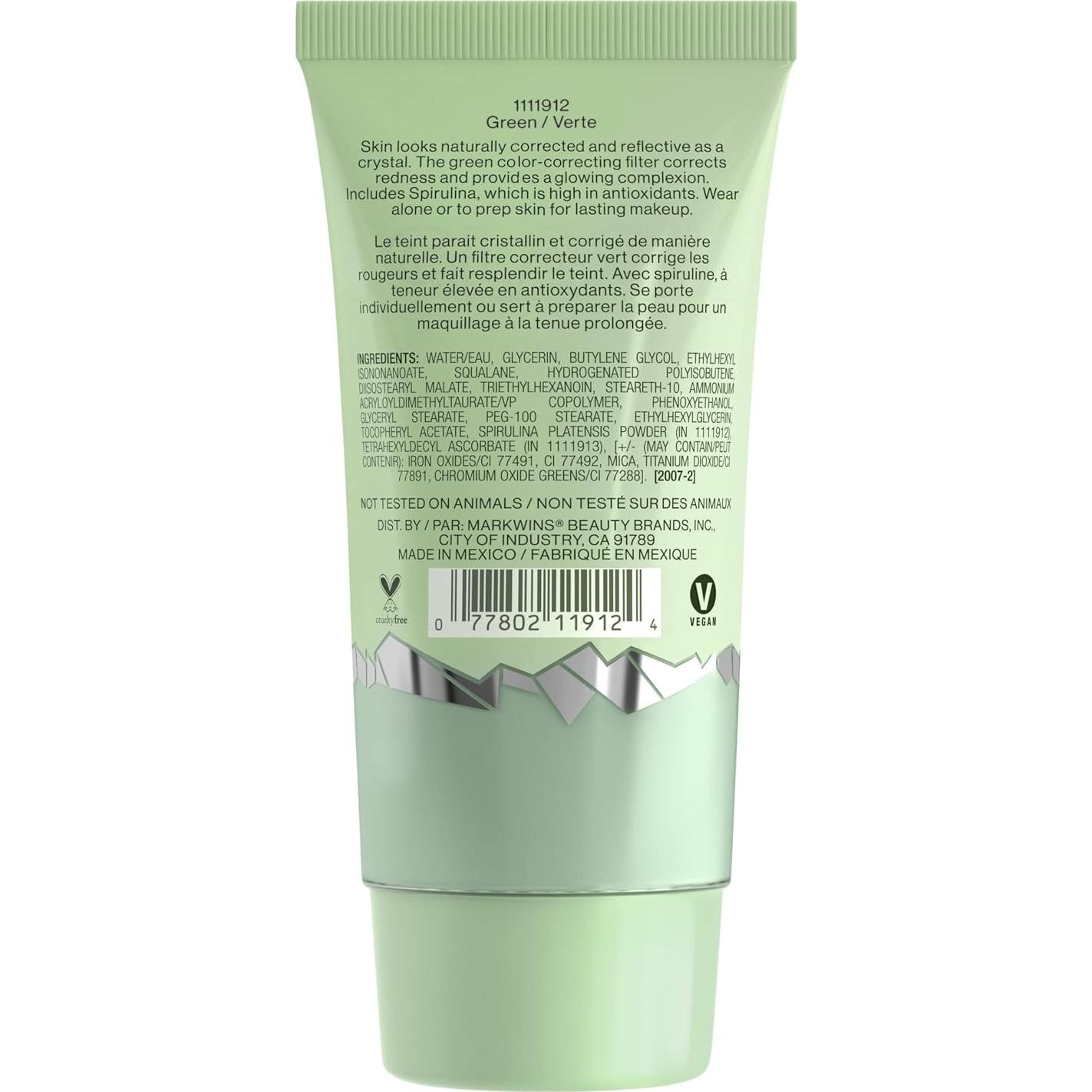 Primer Corrector de Color Wet n Wild 27 ml Verde Piel de Vidrio