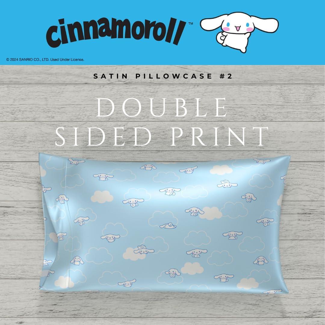 Funda de Almohada Satén Cinnamoroll Estándar 50x76 cm 2 Pzas