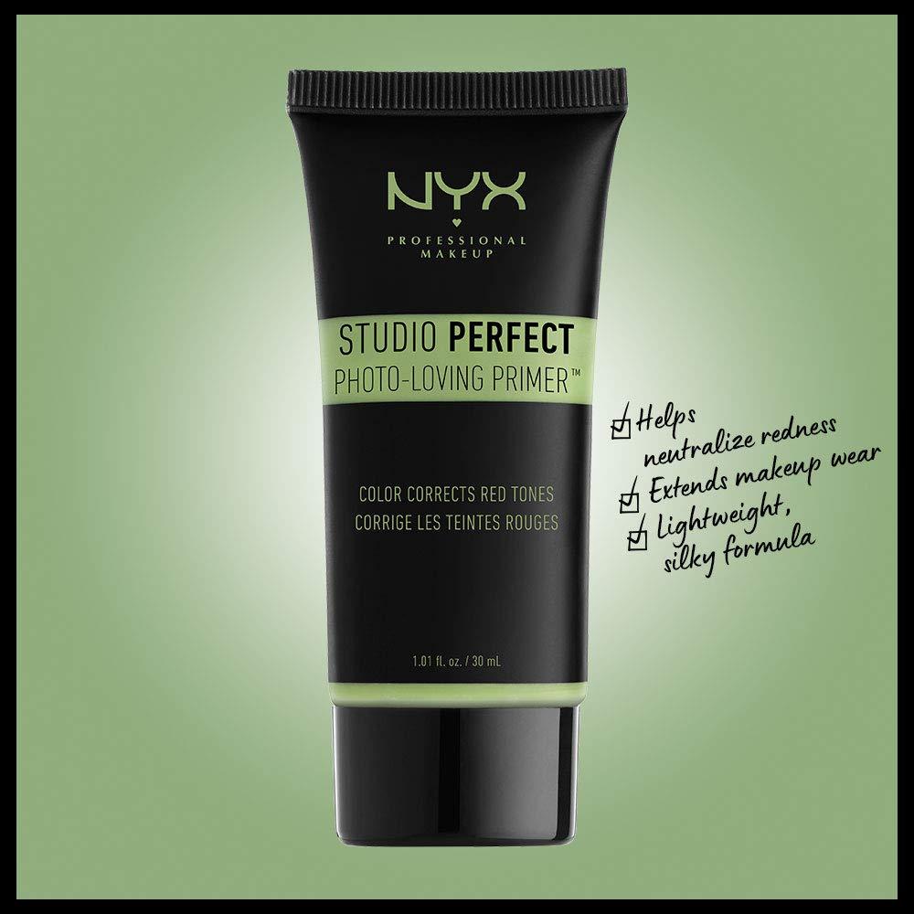 Primer Facial Vegano NYX Studio Perfect Verde 30 ml - Corrección de Color