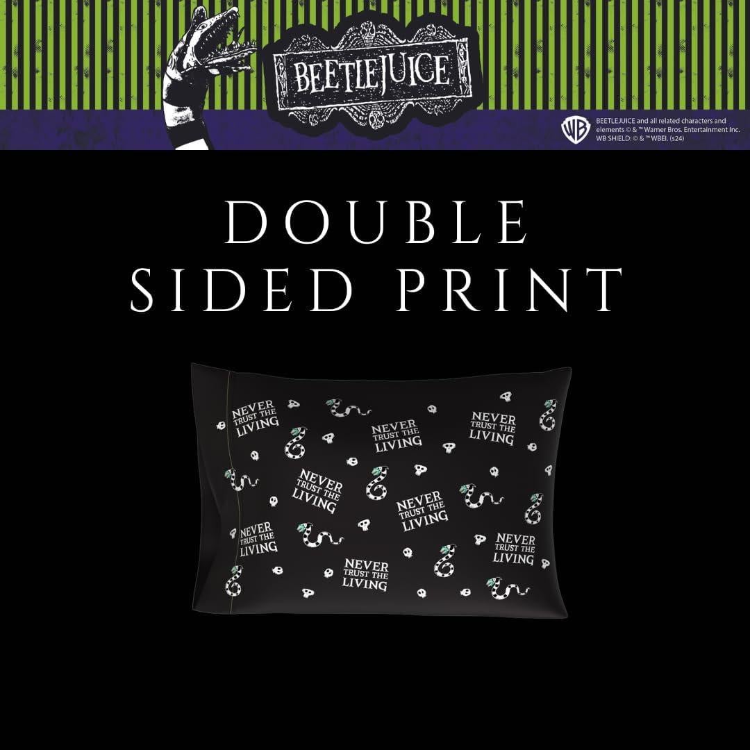 Funda de Almohada Satén Beetlejuice 50x76 cm Franco