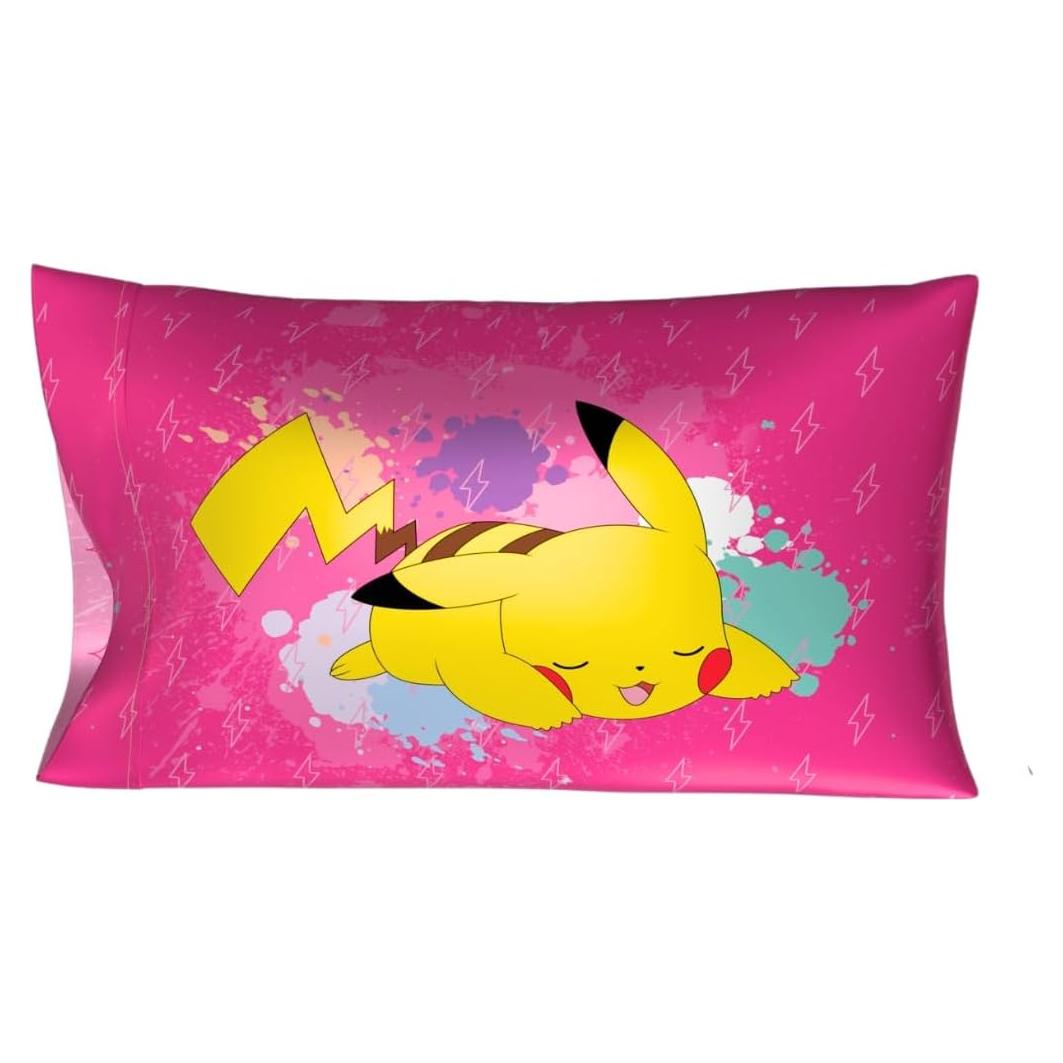 Funda de Almohada Satén Pokemon Chica Franco 50x76 cm