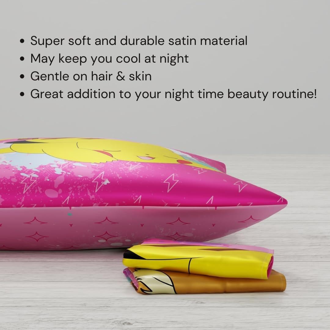 Funda de Almohada Satén Pokemon Chica Franco 50x76 cm