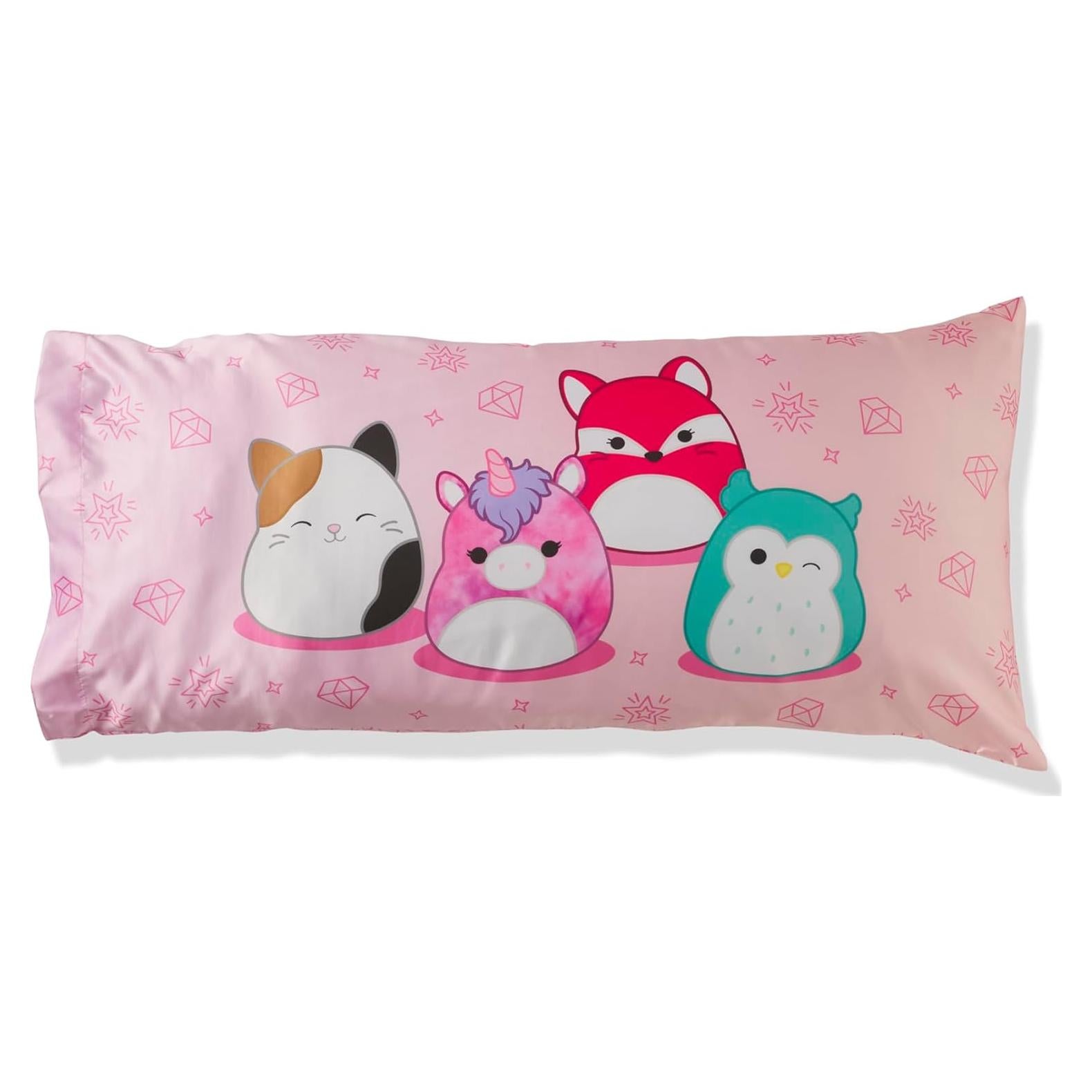 Funda de Almohada Satén Franco Squishmallows King 50x91 cm