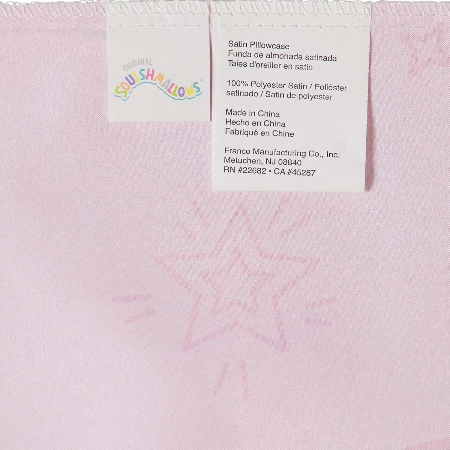 Funda de Almohada Satén Franco Squishmallows King 50x91 cm