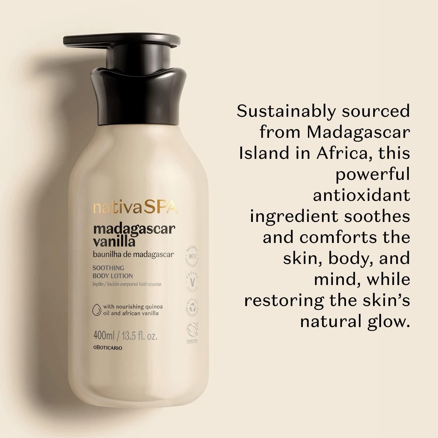Nativa SPA Aceite y Loción Corporal Calmante Vainilla 400ml + 250ml