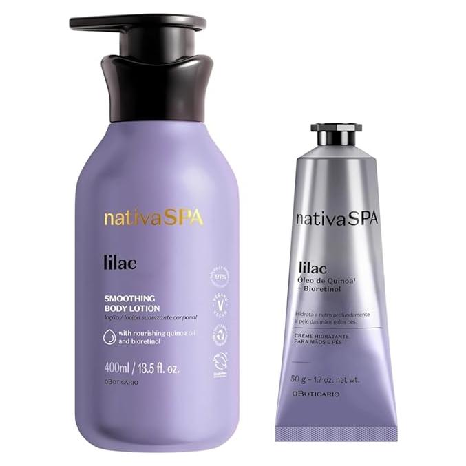 Nativa SPA Lila Paquete Suavizante: Loción 400ml + Crema 50ml