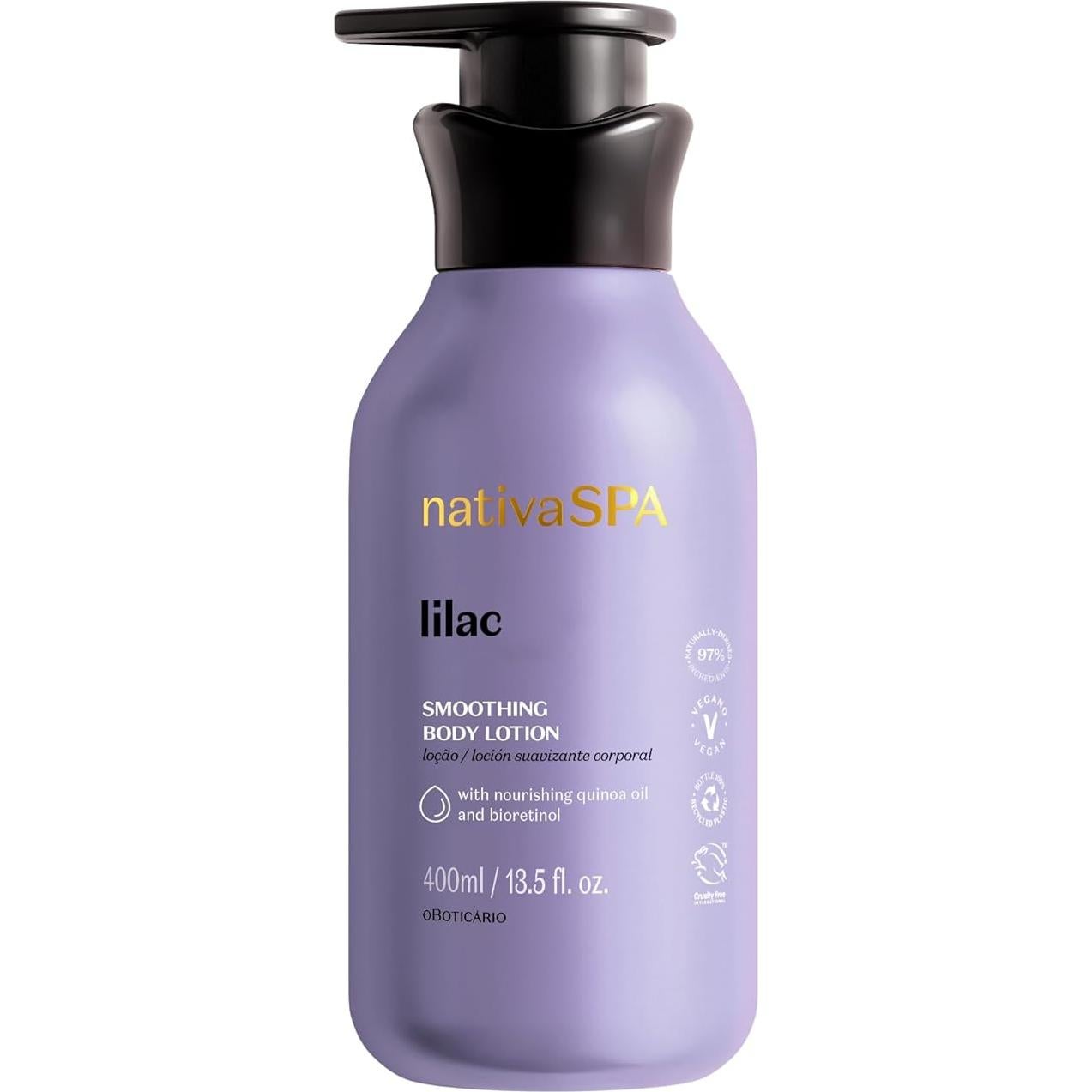 Nativa SPA Lila Paquete Suavizante: Loción 400ml + Crema 50ml