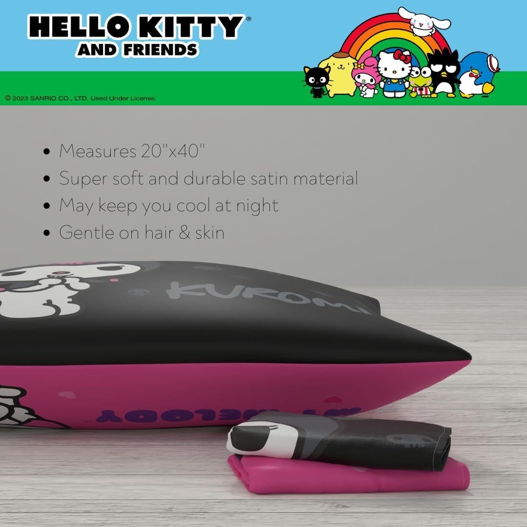 Funda de Almohada King Satén Hello Kitty My Melody Kuromi