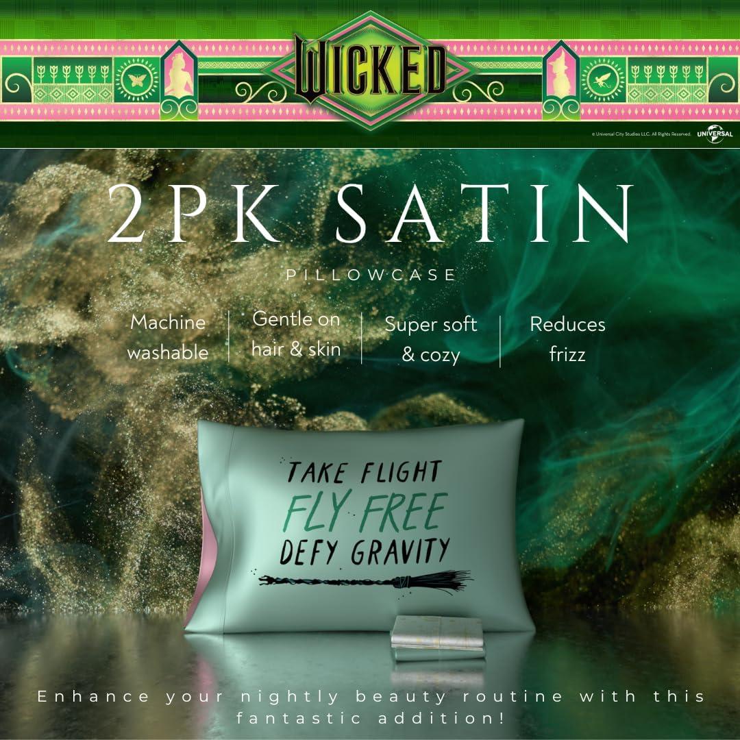 Funda de Almohada Satén Wicked Franco 2 Piezas 50x76 cm