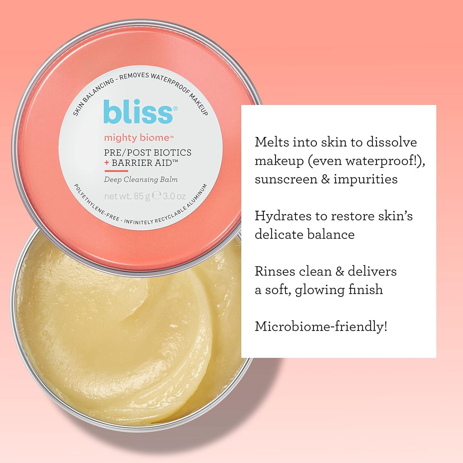 Bálsamo Limpiador Profundo Bliss Mighty Biome 85 g - Vegano
