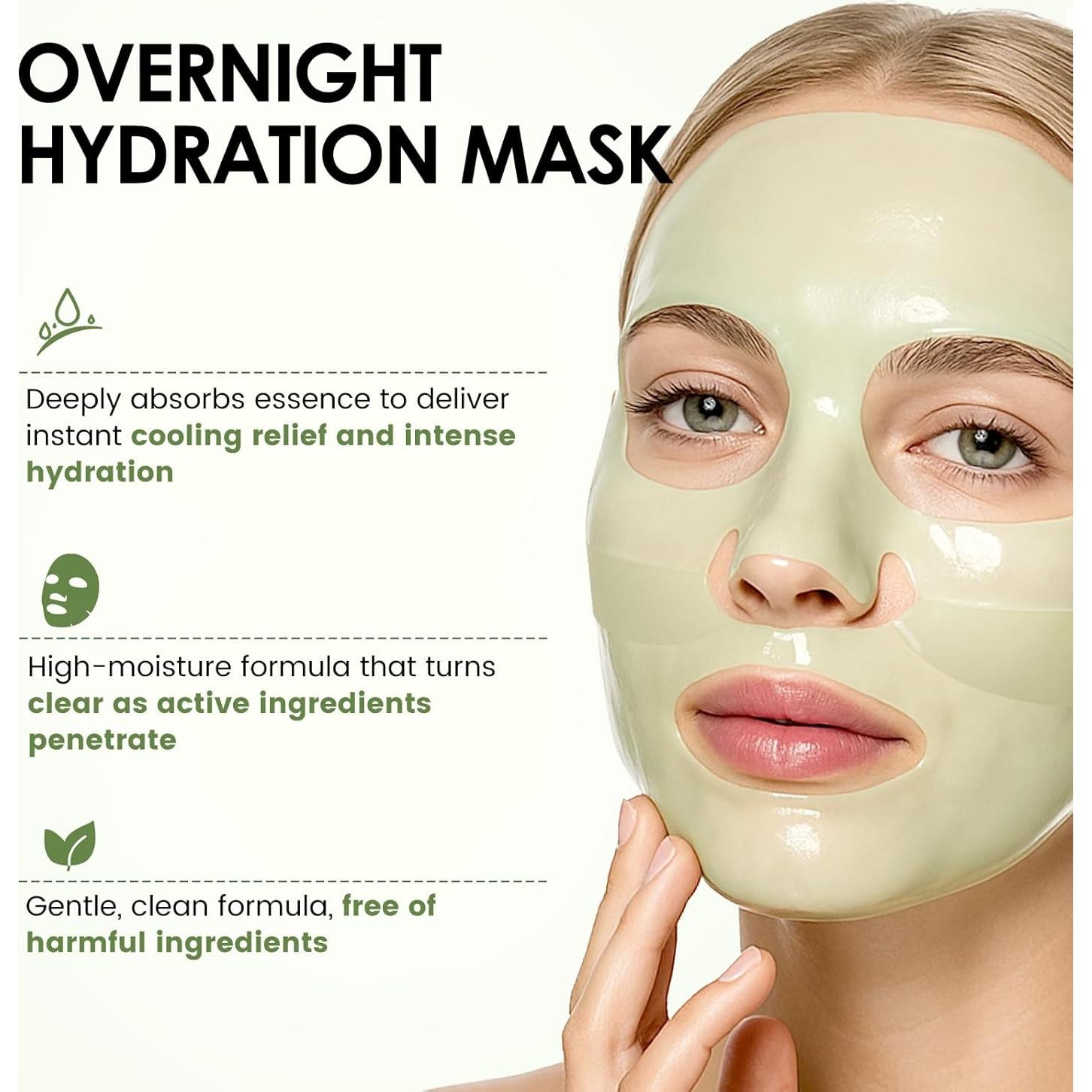 Mascarilla Facial Calmante Ashlyn - Colágeno y Té Verde 35g