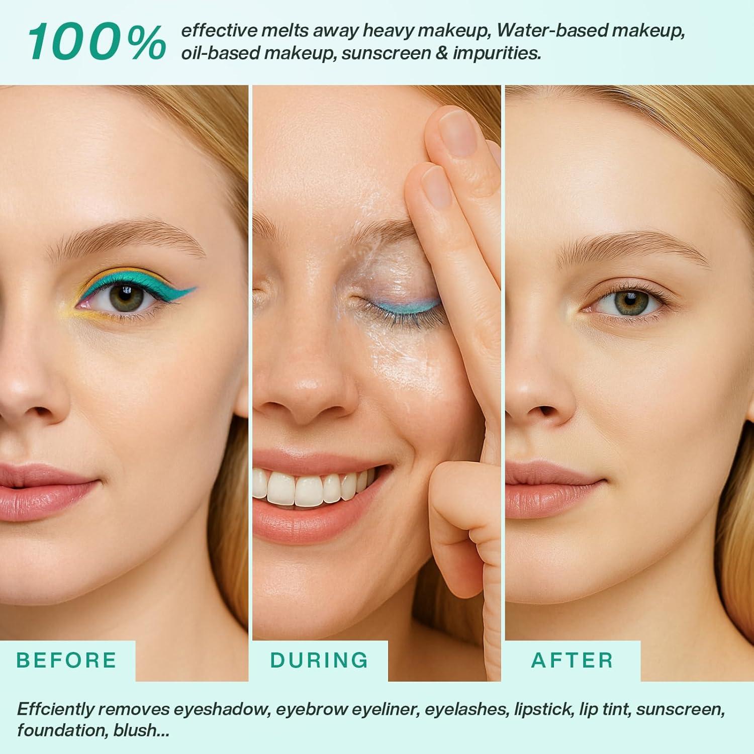 Bálsamo Limpiador Desmaquillante BEUSELF 2Pcs Hidratante Piel Sensible