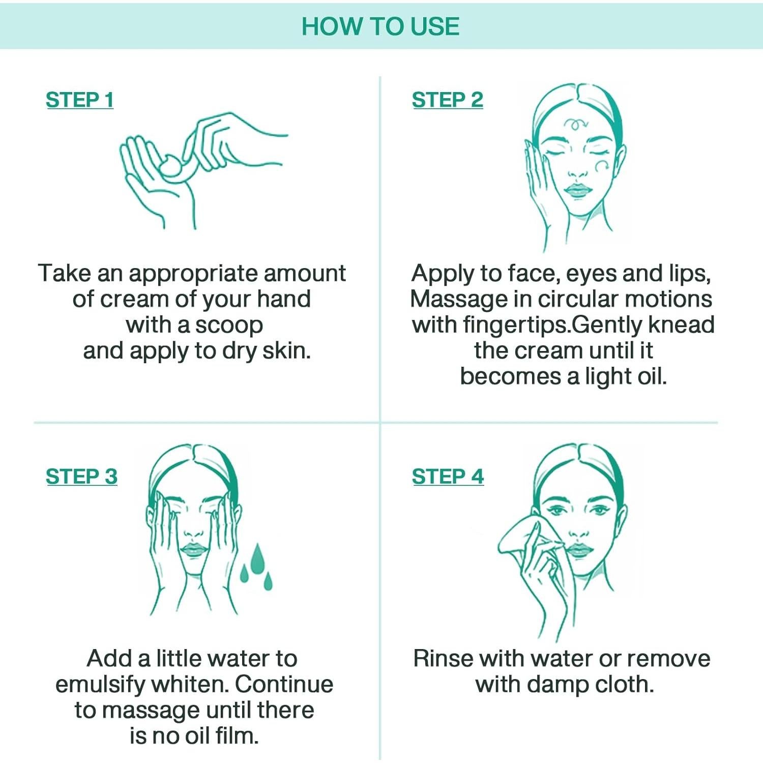 Bálsamo Limpiador Desmaquillante BEUSELF 2Pcs Hidratante Piel Sensible