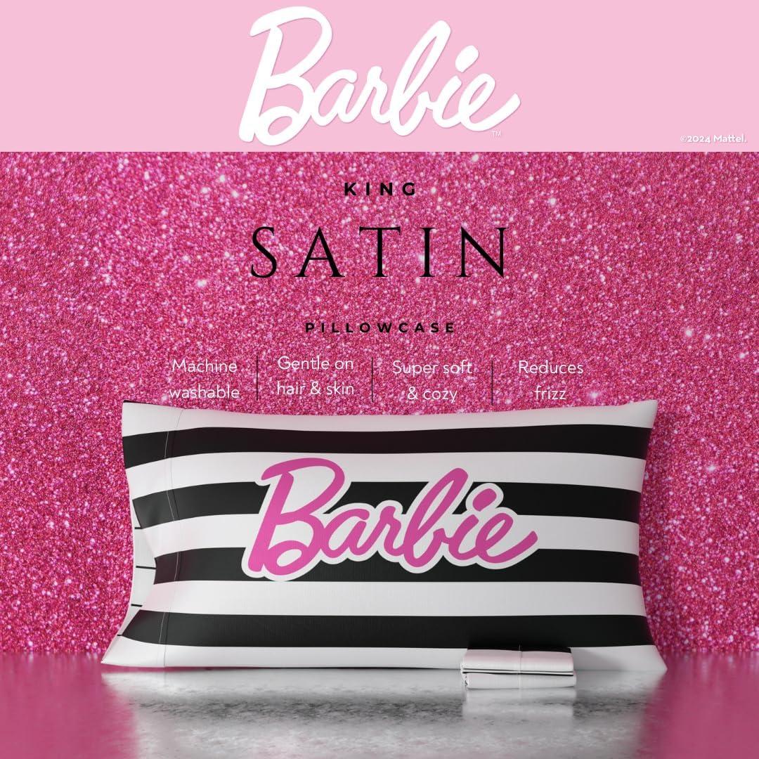 Funda de Almohada King Barbie Franco Satén 20x36 cm