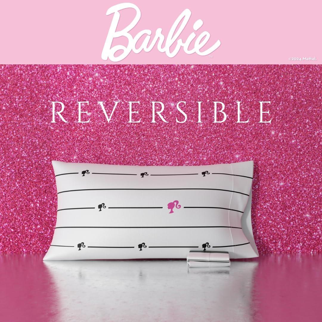 Funda de Almohada King Barbie Franco Satén 20x36 cm