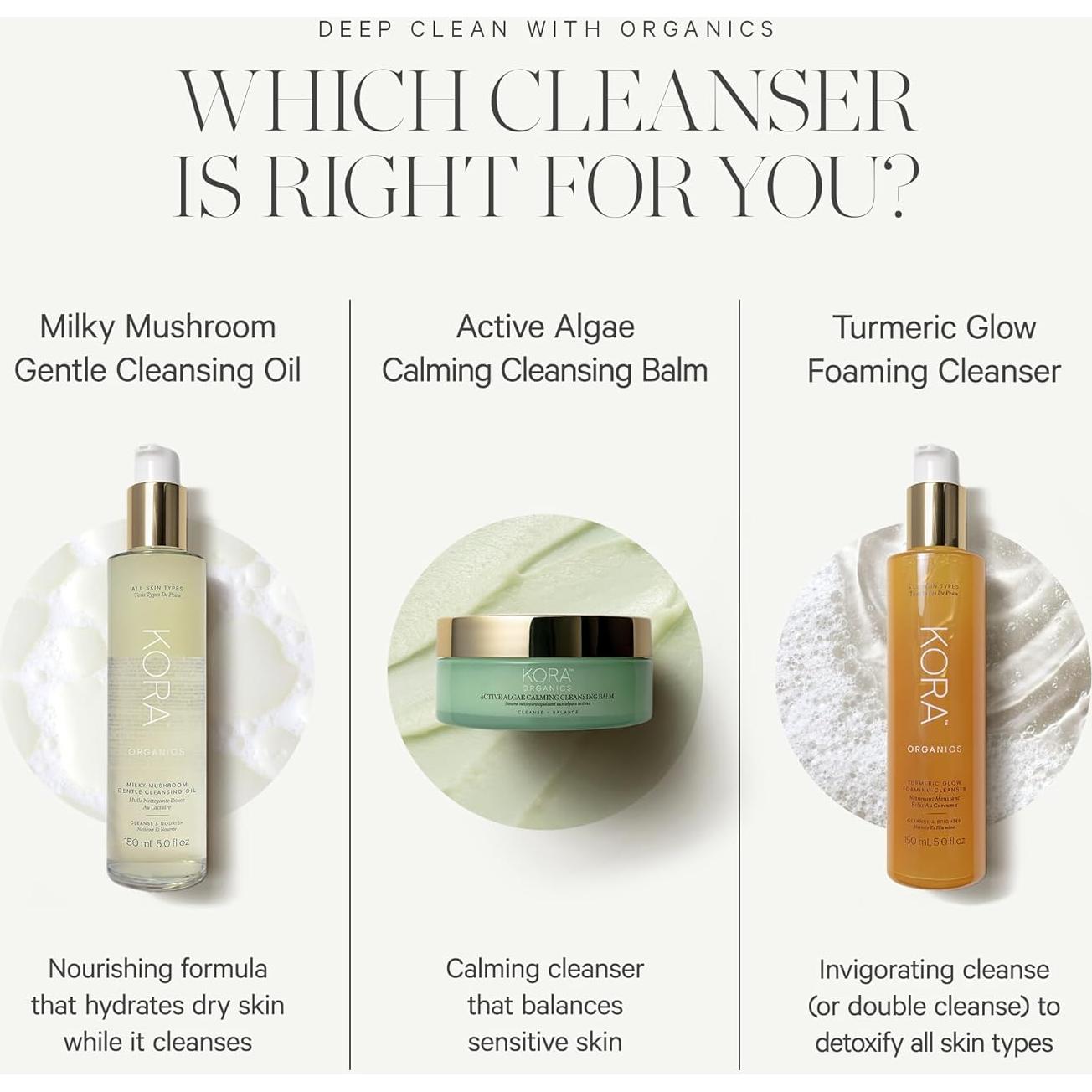 Bálsamo Limpiador Facial KORA Organics 100 ml - Algas Activas