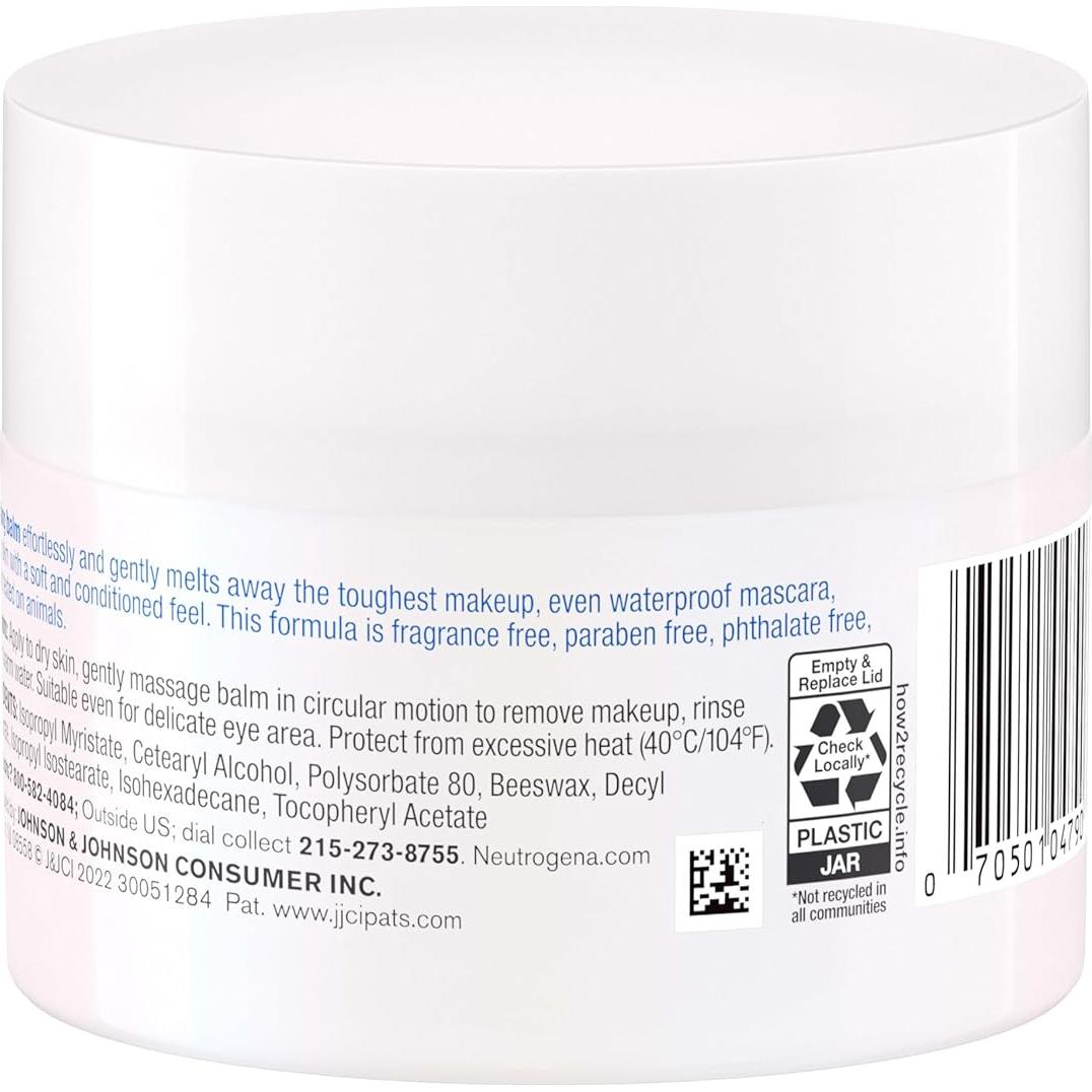 Bálsamo Limpiador Desmaquillante Neutrogena 73.93 g Sin Fragancia