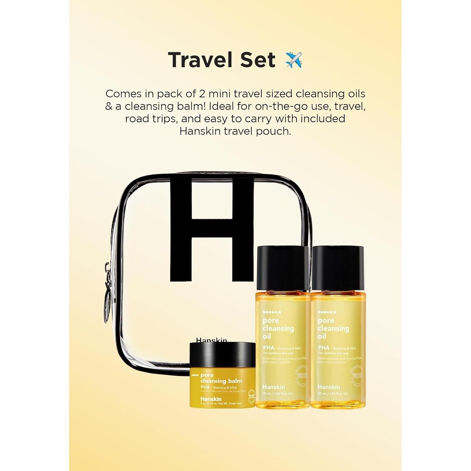 Set Mini Desmaquillante Hanskin PHA y AHA 30ml + 8g