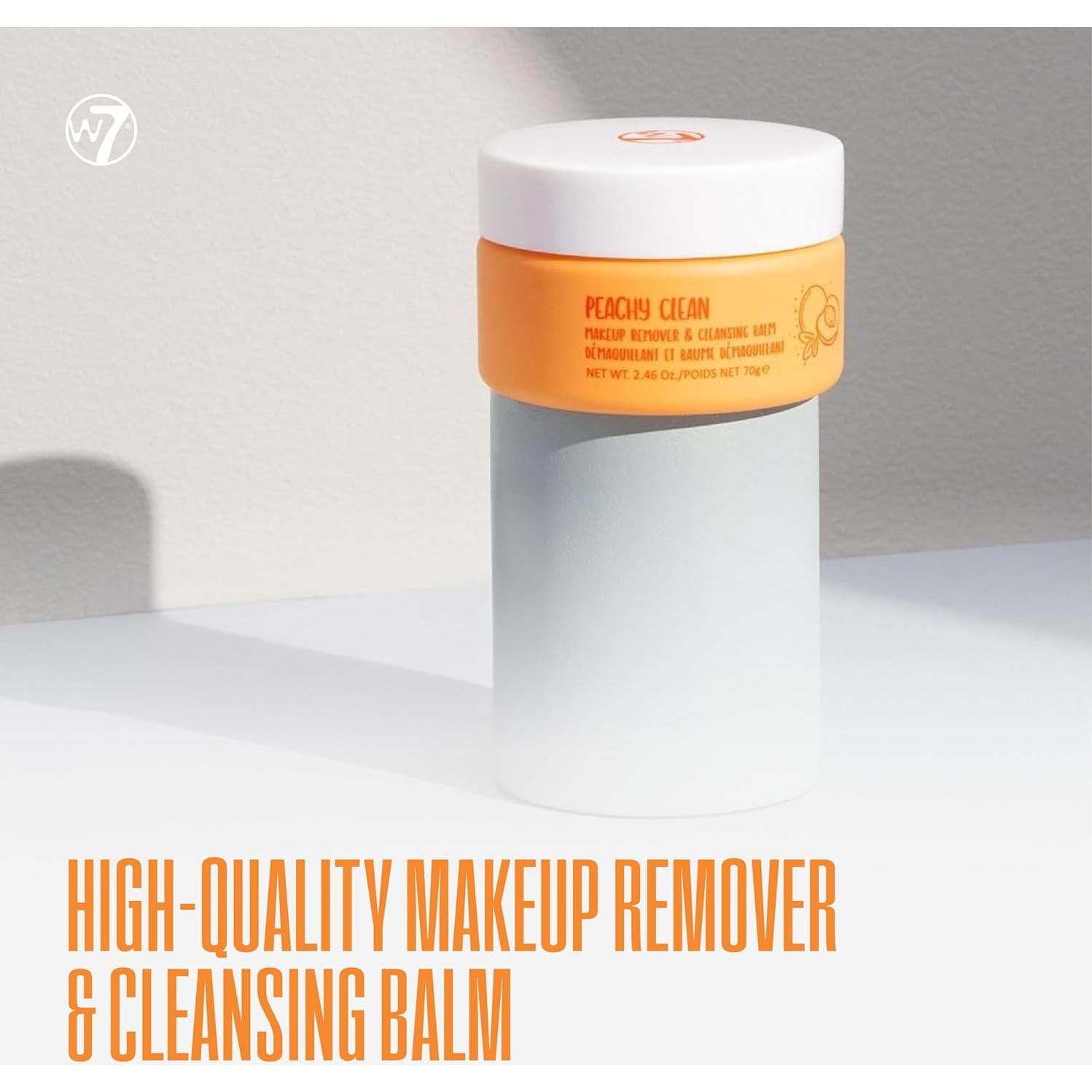 Bálsamo Limpiador Facial W7 Peachy Clean 80g - Desmaquillante Vegano