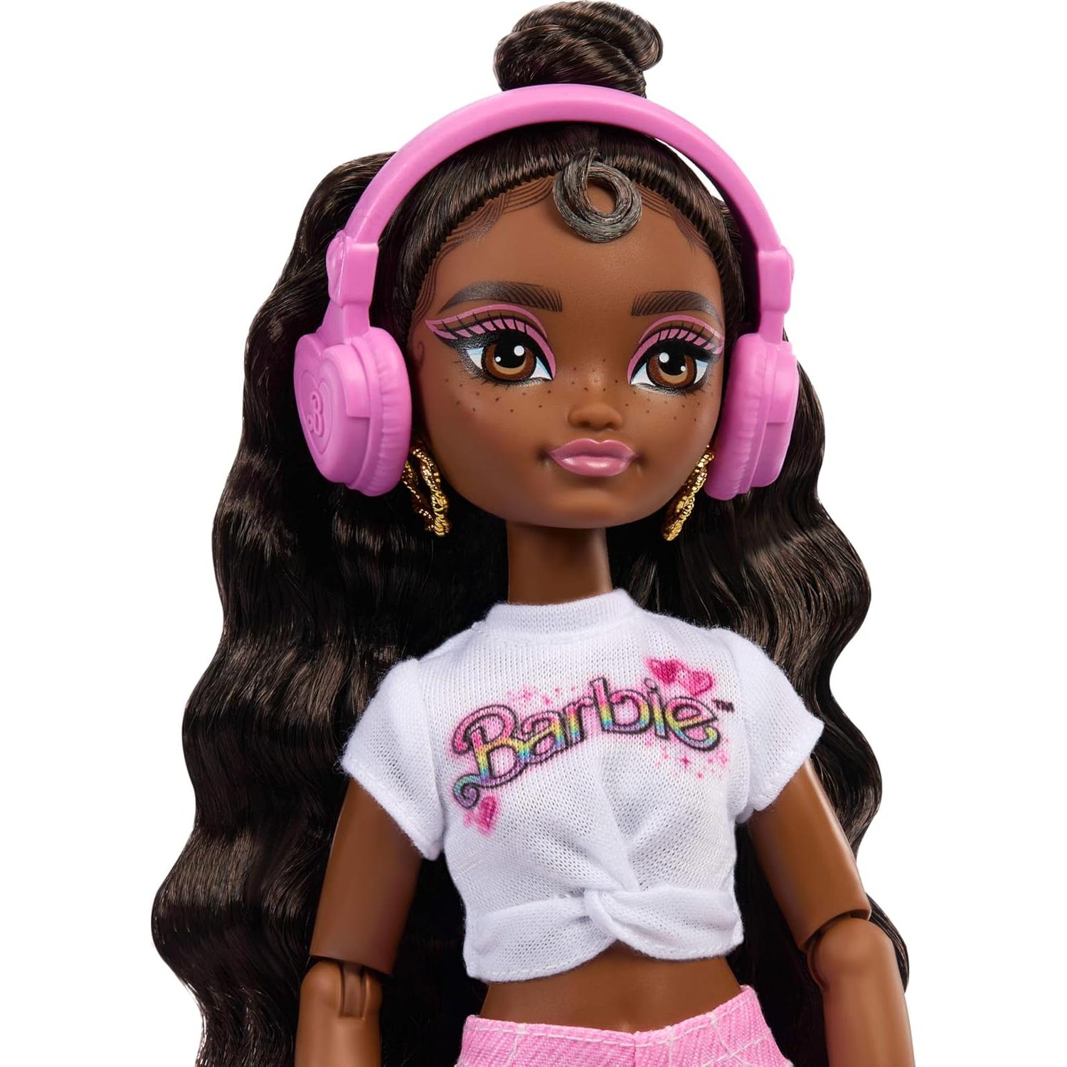 Muñeca Barbie Dream Besties Brooklyn Patinaje 9 Accesorios