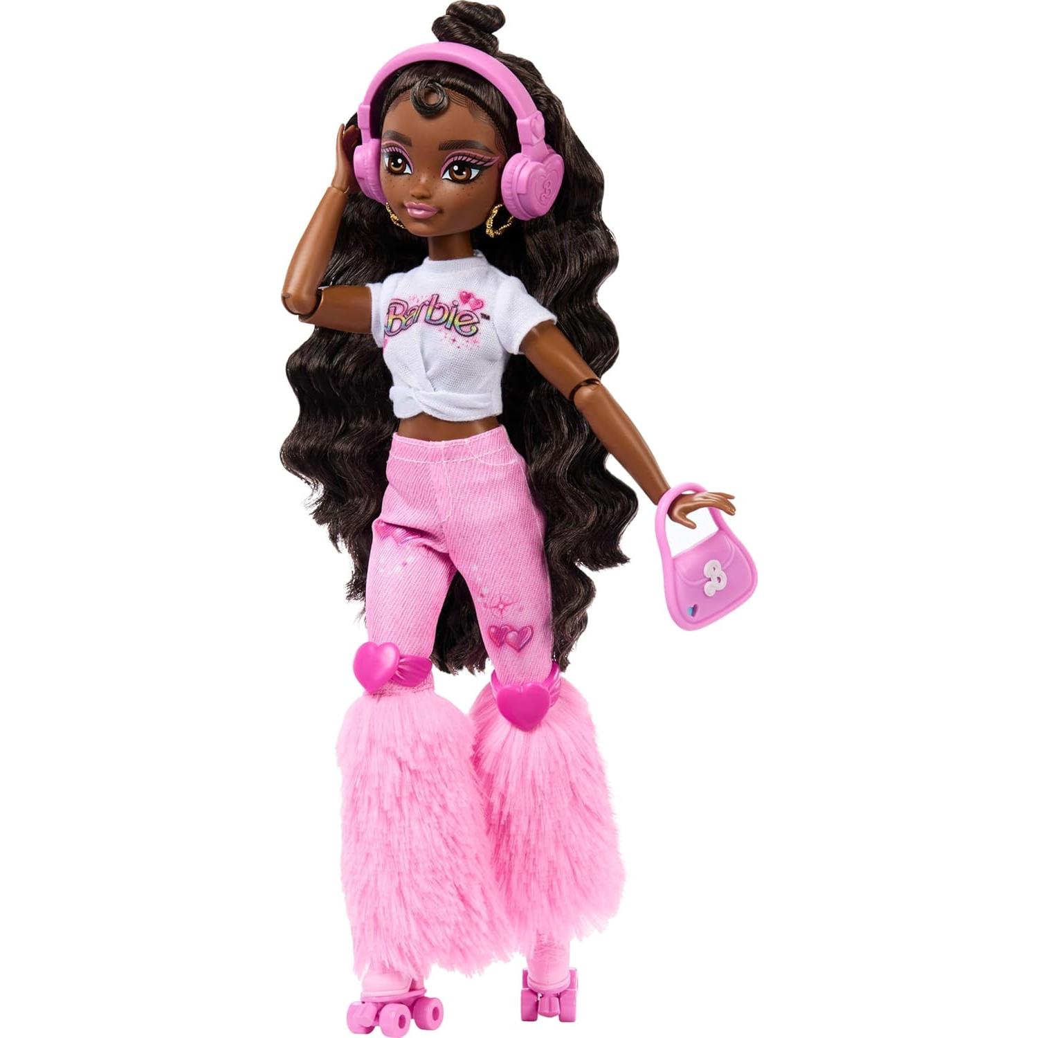 Muñeca Barbie Dream Besties Brooklyn Patinaje 9 Accesorios