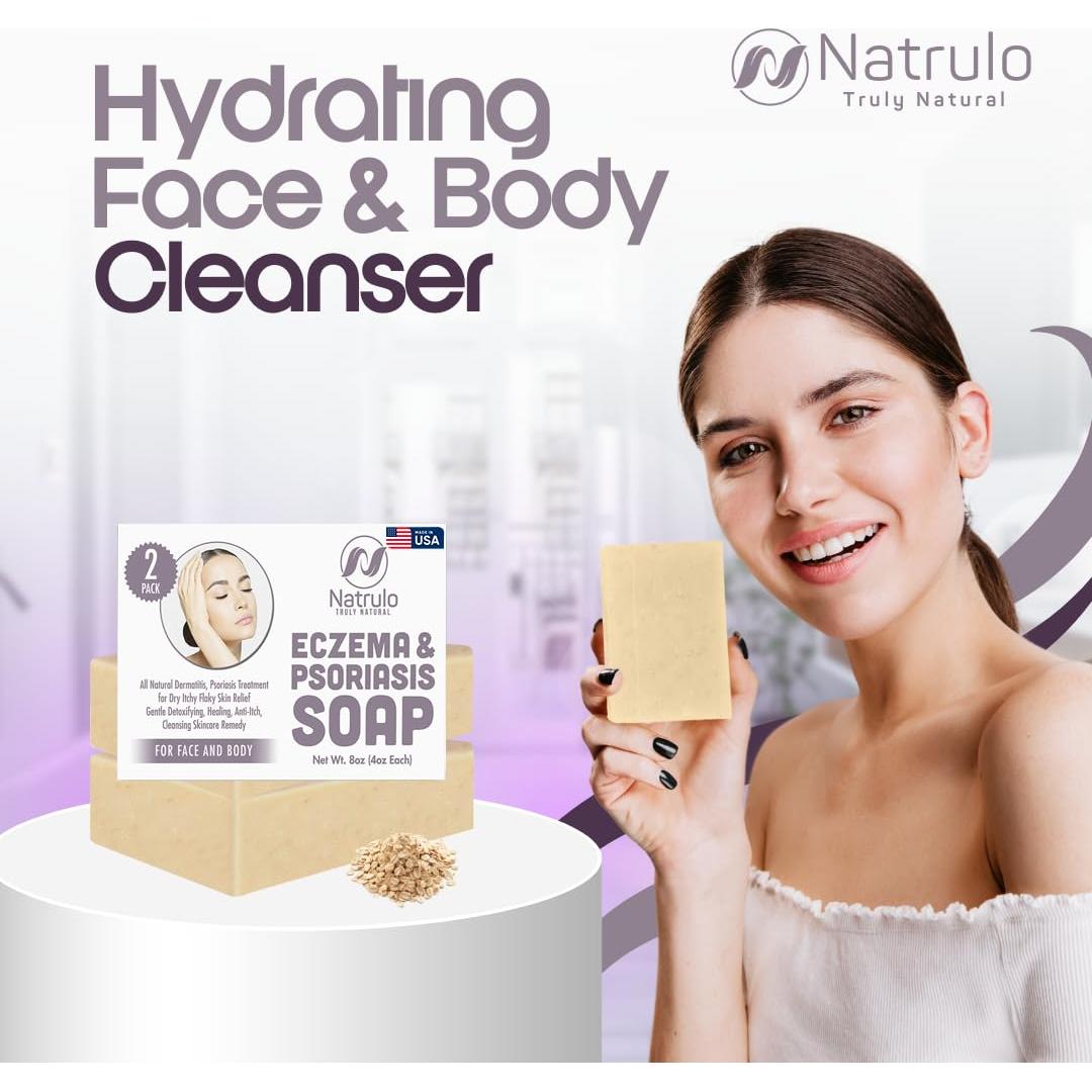 Jabón Natural para Eczema Natrulo 215g - Alivio Piel Seca