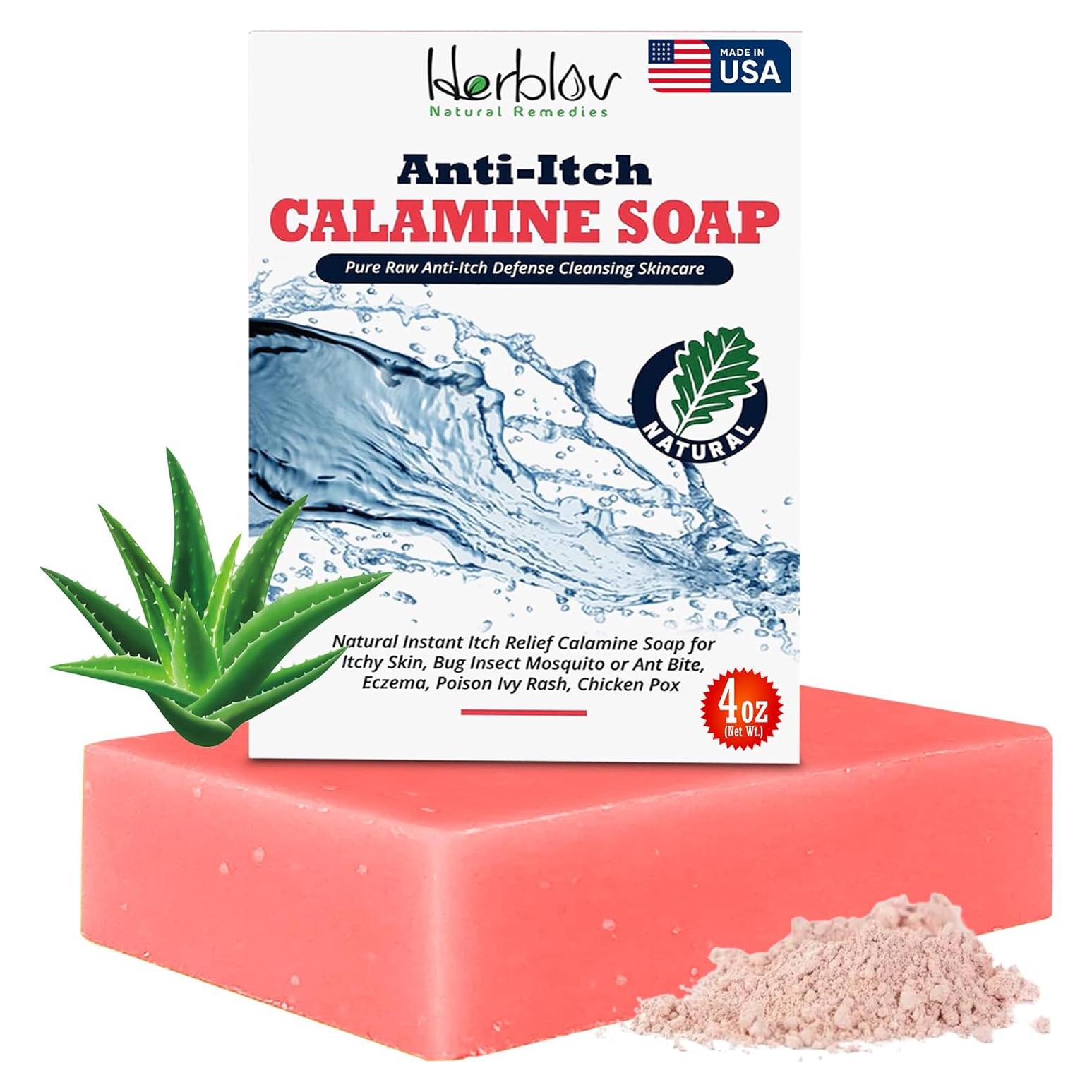 Jabón Natural Calmante Herblov 117g para Alivio de Picazón