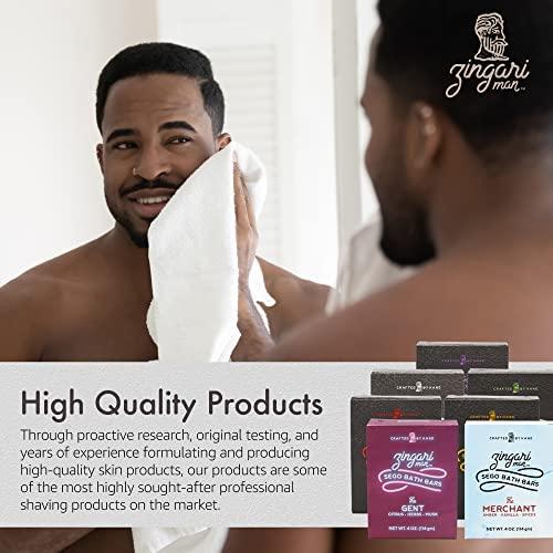 Jabón de Baño Zingari Man Tradicionalista 113g - Limpiador Facial y Corporal