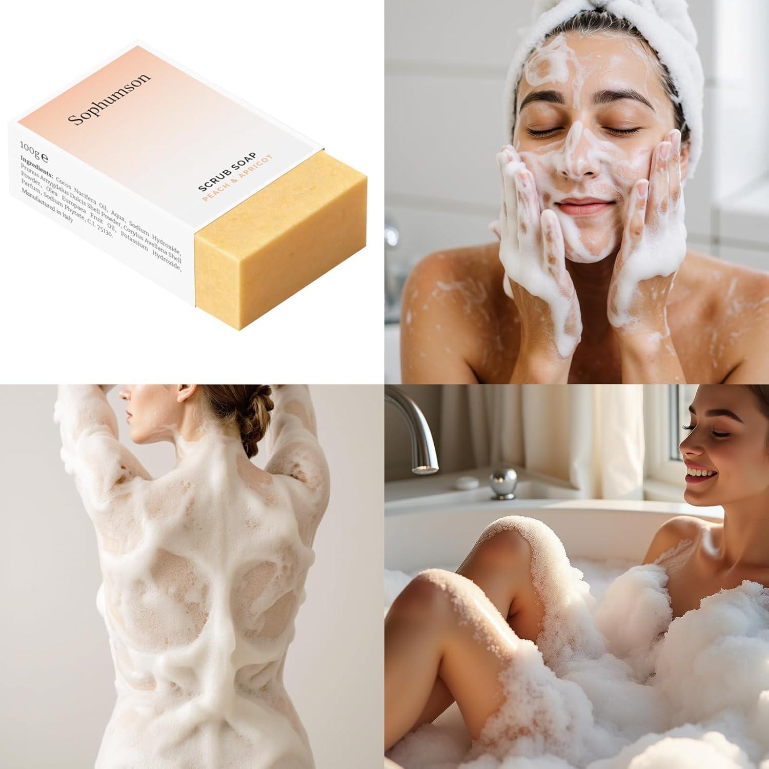 Jabón de Cúrcuma Sophumson para Cara y Cuerpo - 6 Piezas 0.59kg