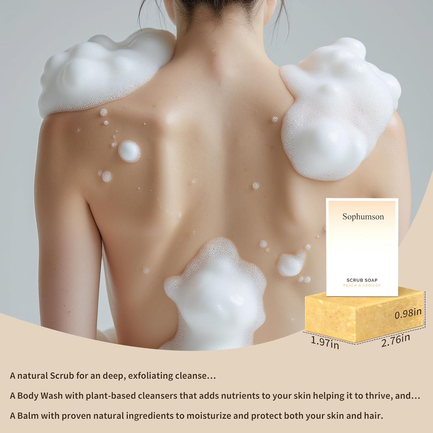 Jabón de Cúrcuma Sophumson para Cara y Cuerpo - 6 Piezas 0.59kg