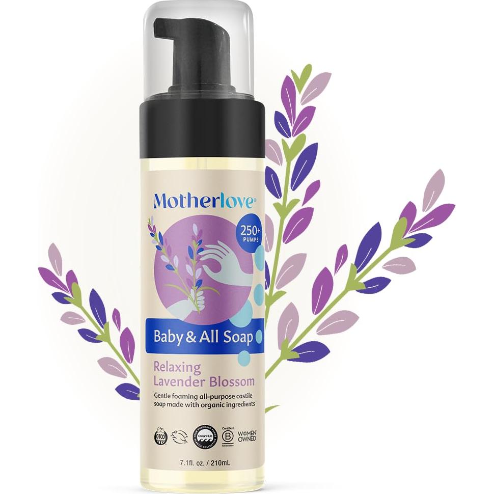 Jabón Madre Amor Orgánico para Bebé 200g - Flor de Lavanda