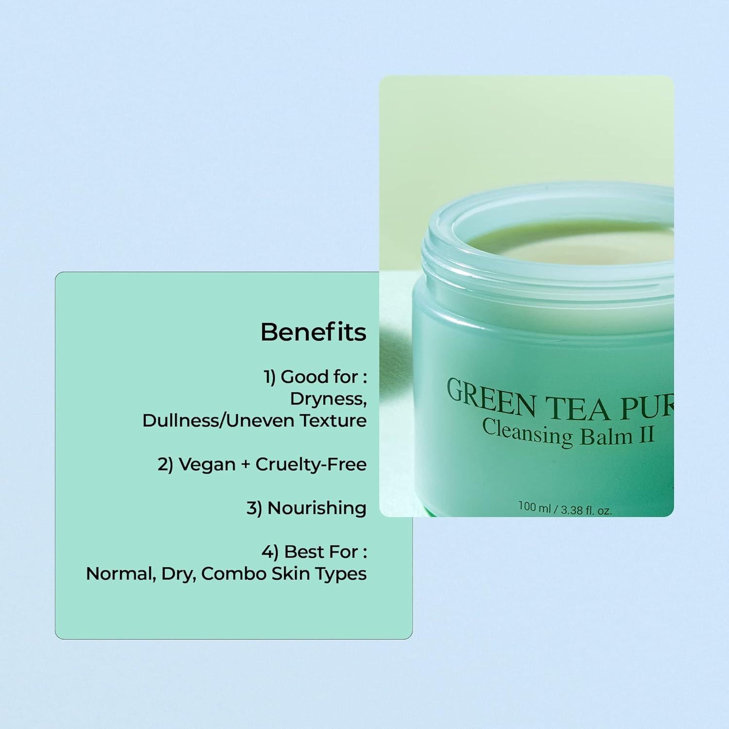 Bálsamo Limpiador de Té Verde YADAH 100g - Suave y Eficaz