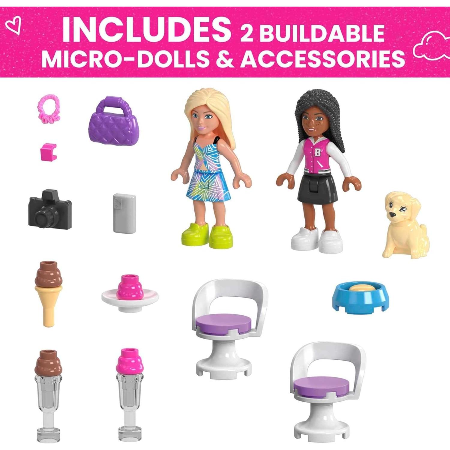 Set de Construcción Mega Barbie Convertible y Puesto de Helados