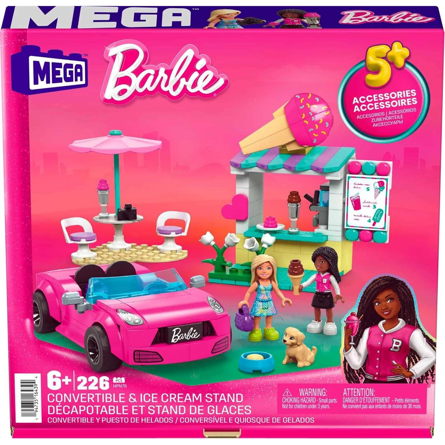 Set de Construcción Mega Barbie Convertible y Puesto de Helados