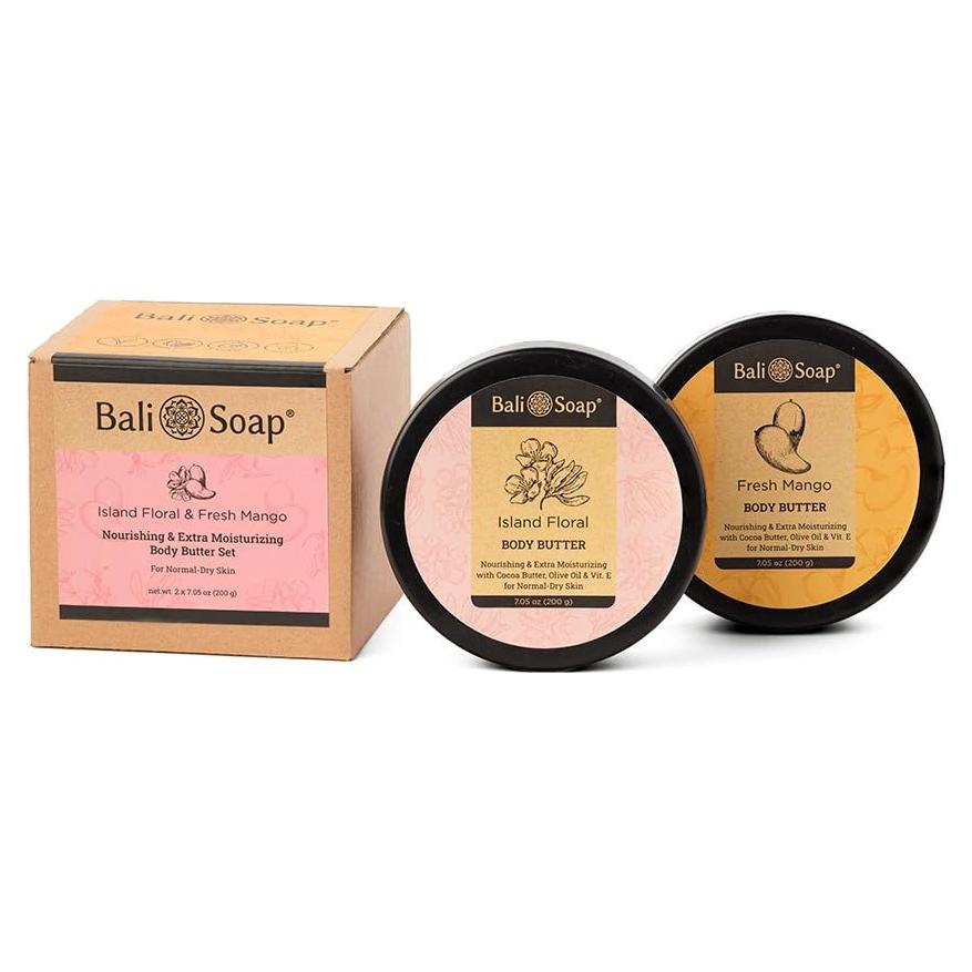 Set de Jabón de Bali 198g - Floral de Isla y Mango Fresco - Hidratante