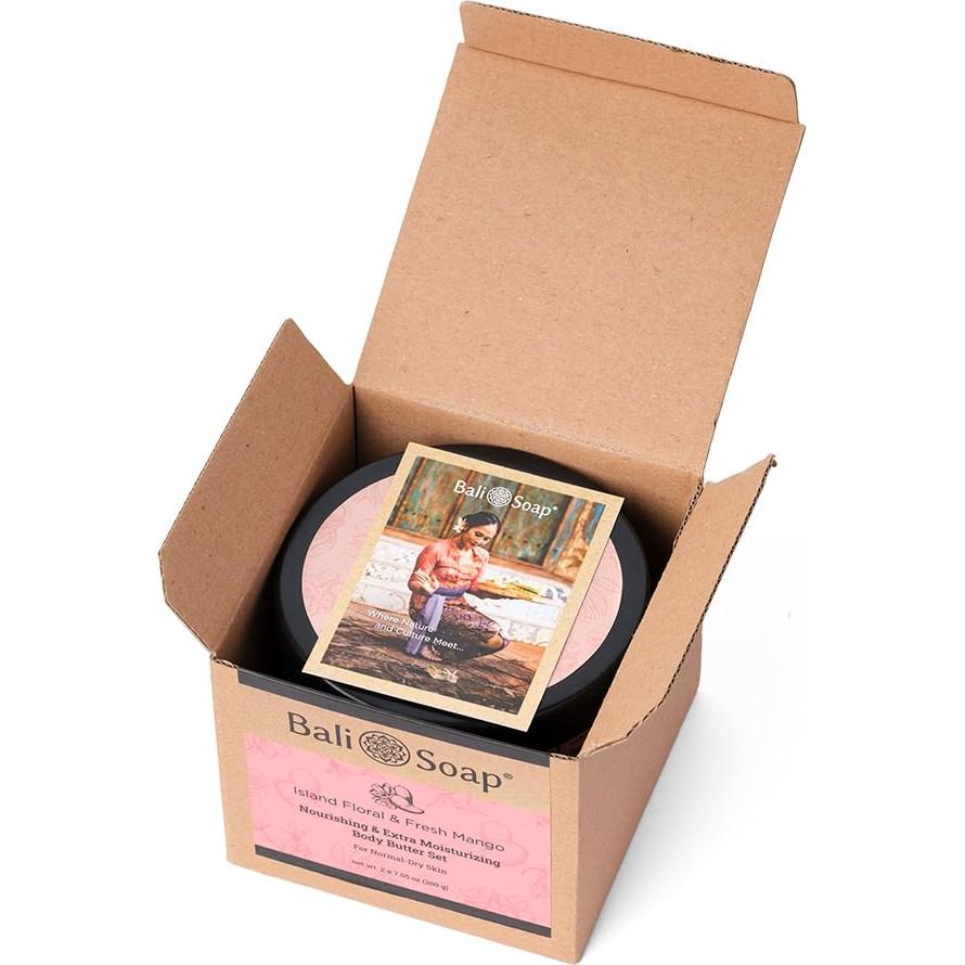 Set de Jabón de Bali 198g - Floral de Isla y Mango Fresco - Hidratante
