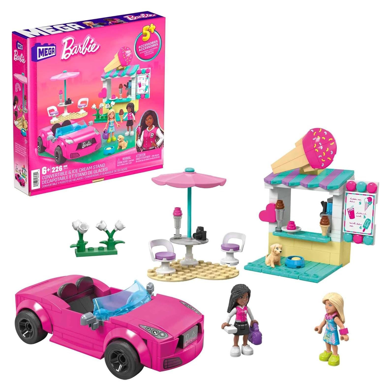 Set de Construcción Mega Barbie Convertible y Puesto de Helados