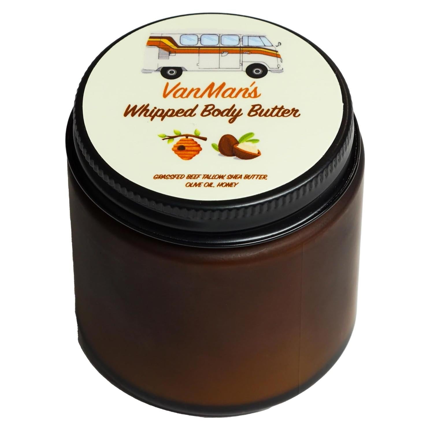 Manteca corporal batida Vanman's 113.4 g - Hidratante sin fragancia