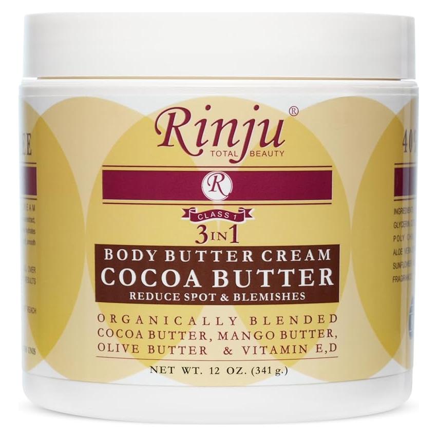 Crema Corporal 3-en-1 Rinju de Manteca de Cacao 340 g