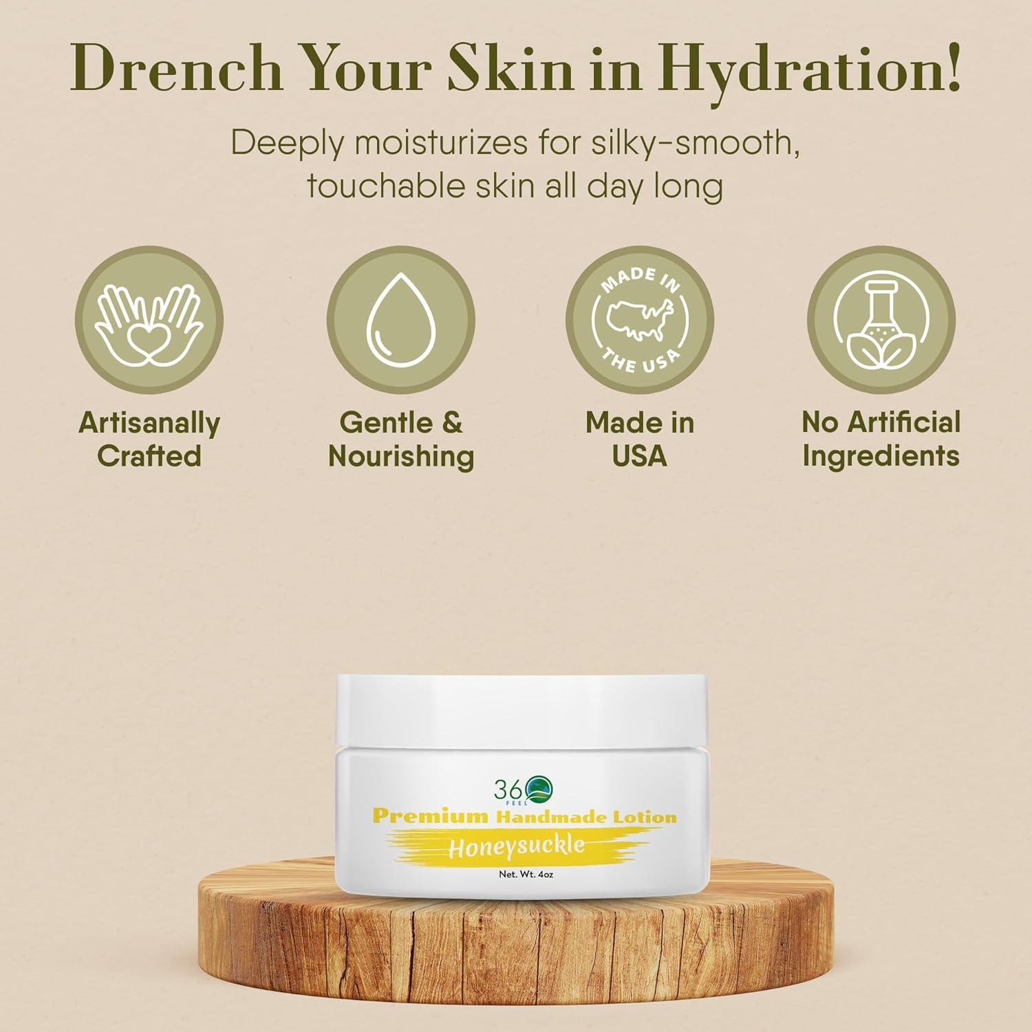 Loción Corporal 360Feel Madreselva 118ml - Hidratante Natural