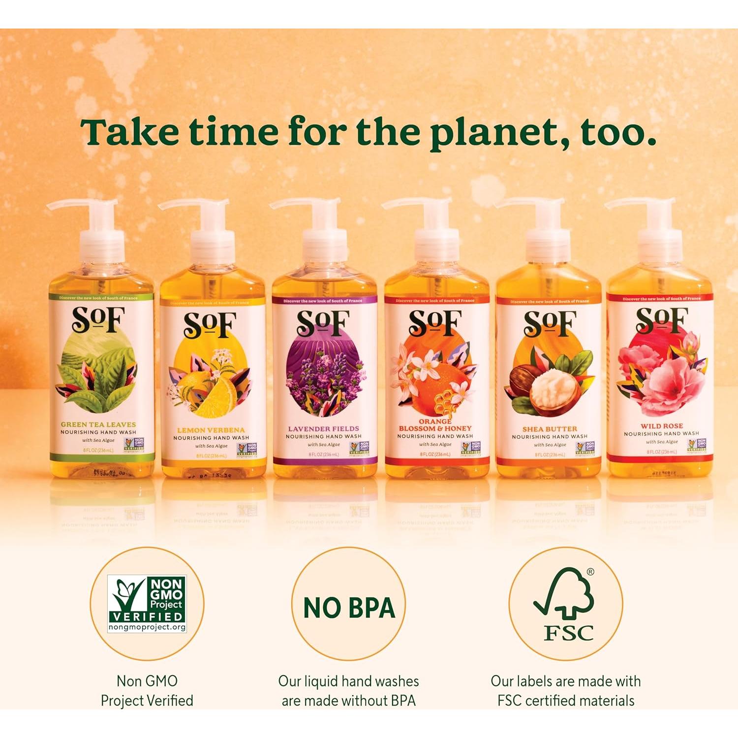 Jabón de Manos Nutritivo SoF Manteca de Karité 6x227g