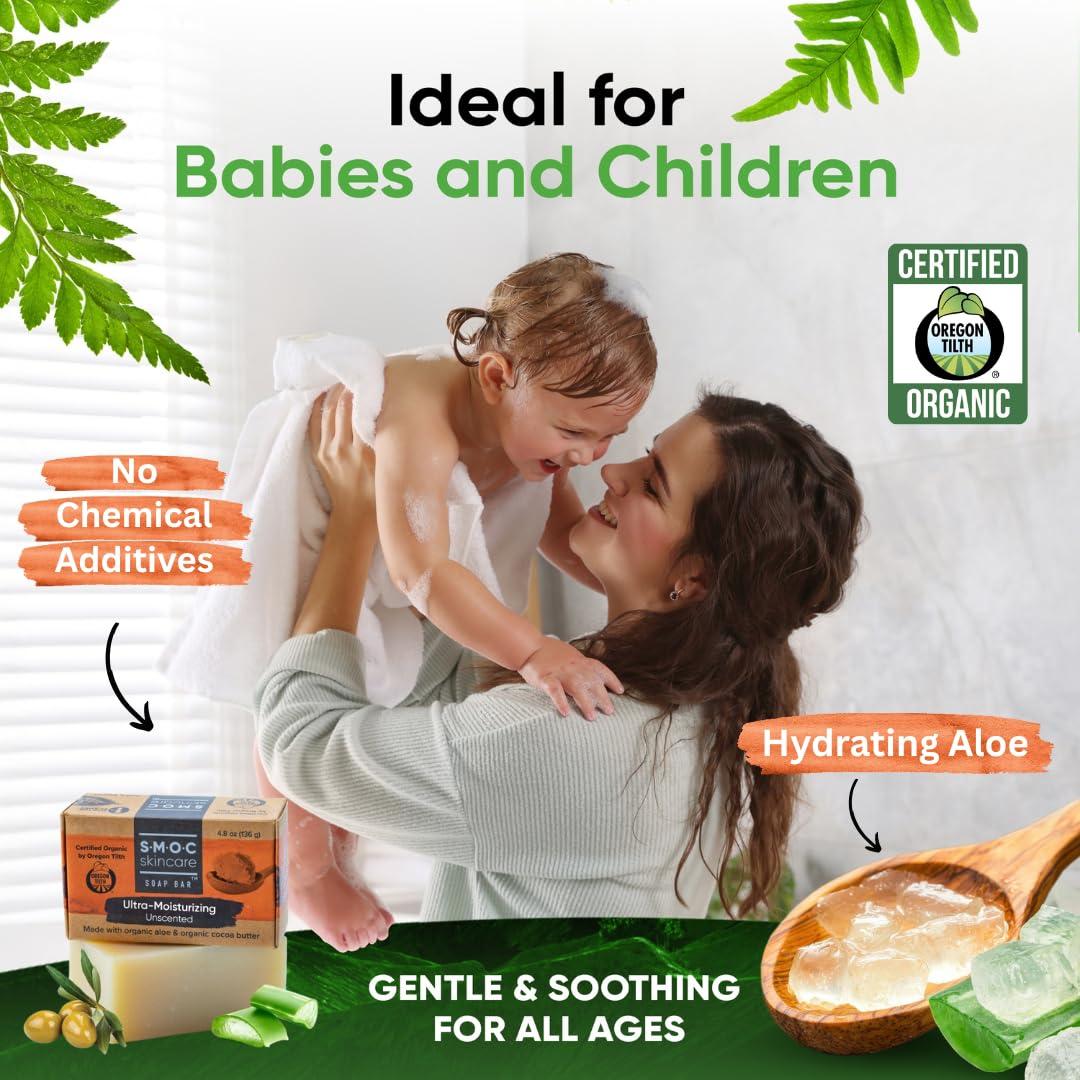 Jabón Ultra Hidratante Orgánico Maximum para Piel Seca y Eczema - 3 Unidades