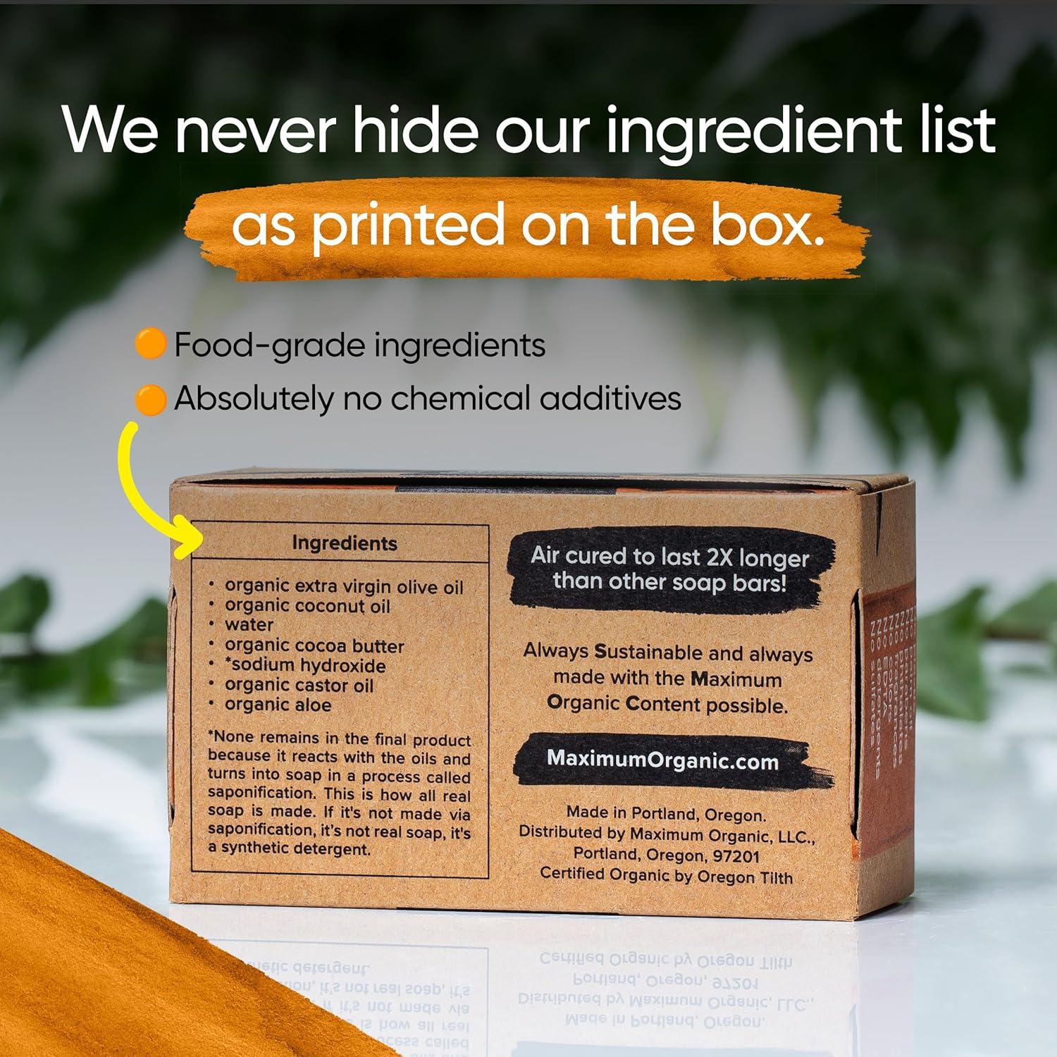 Jabón Ultra Hidratante Orgánico Maximum para Piel Seca y Eczema - 3 Unidades