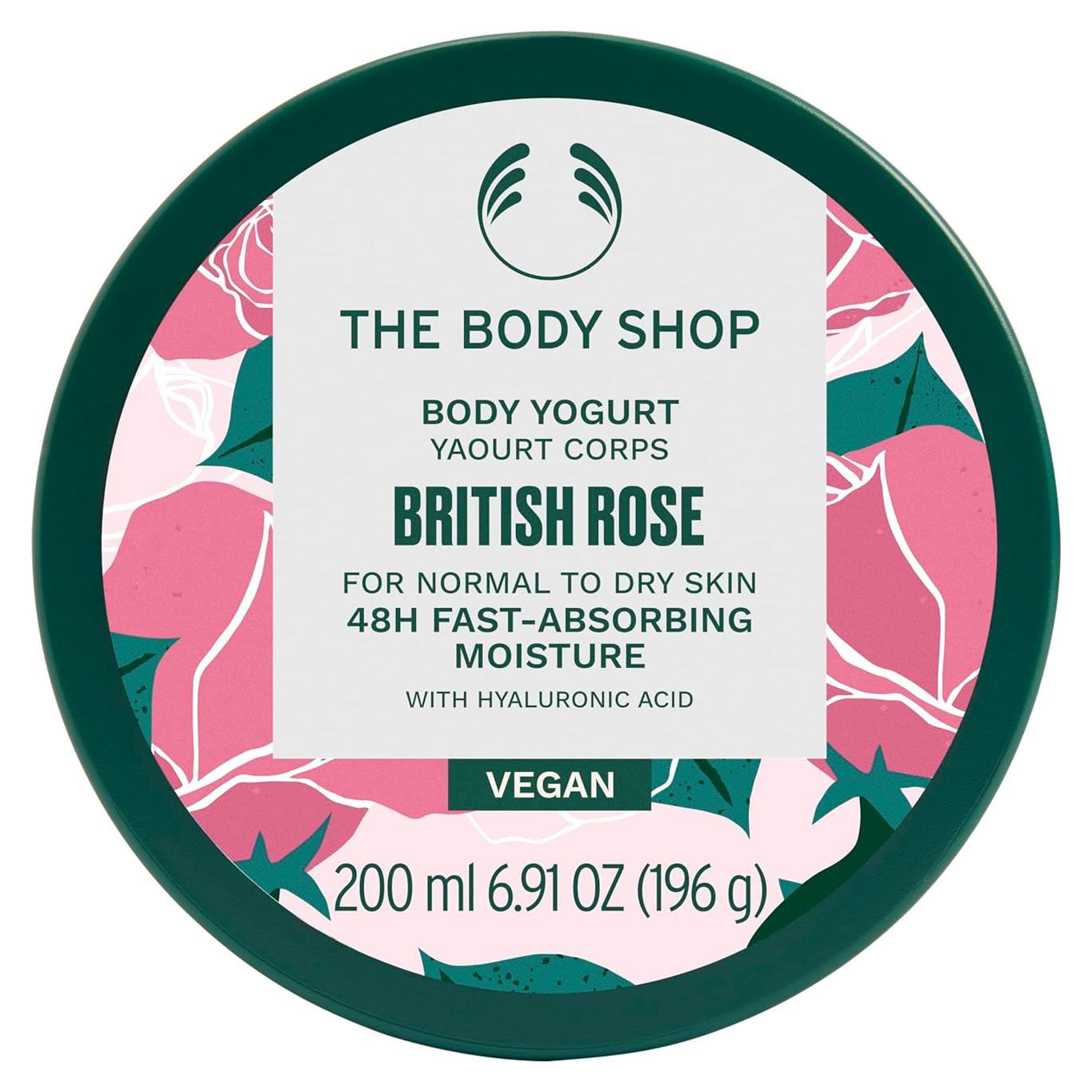 Yogur Corporal The Body Shop British Rose 196 ml Hidratante Vegano