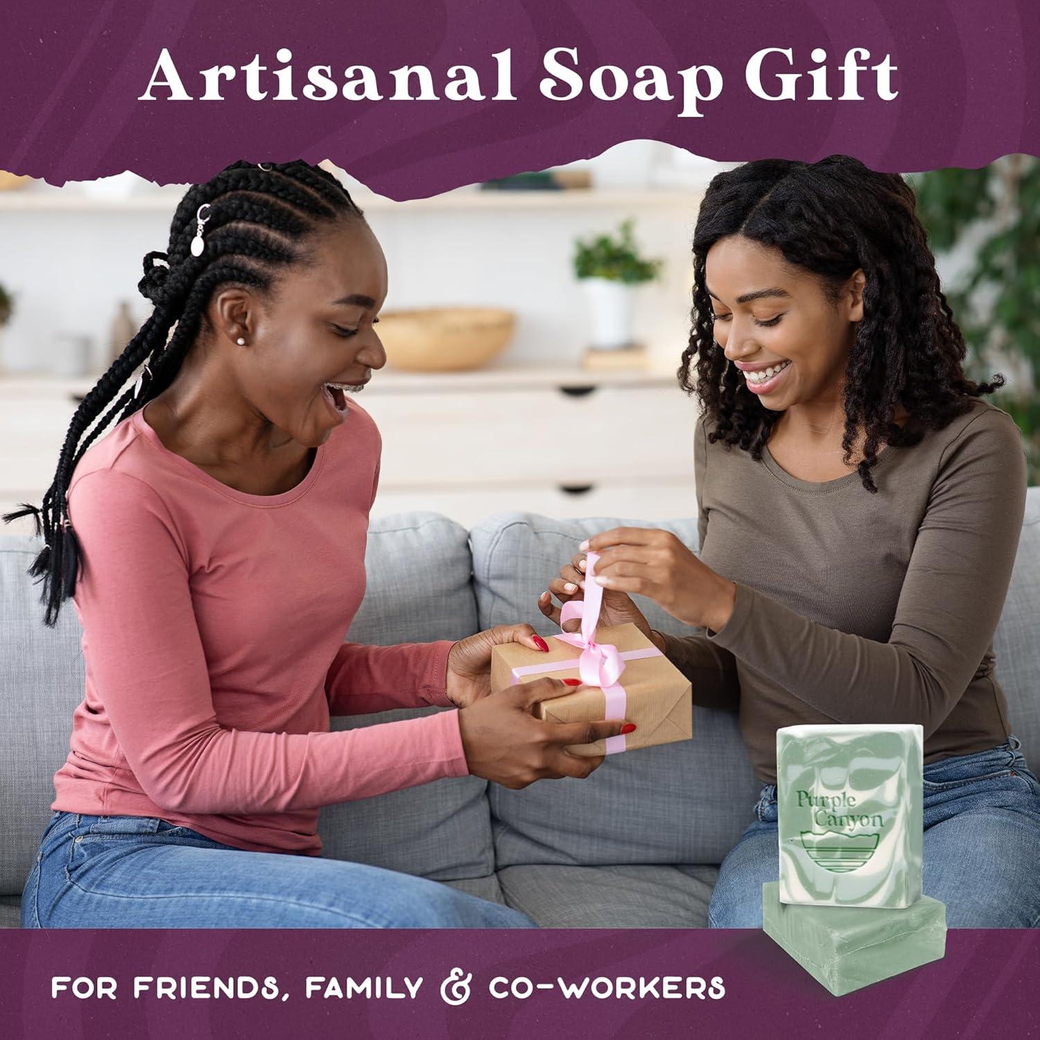 Paquete de 3 Jabones Naturales Hechos a Mano Eucalipto 113g - Canyon Morado