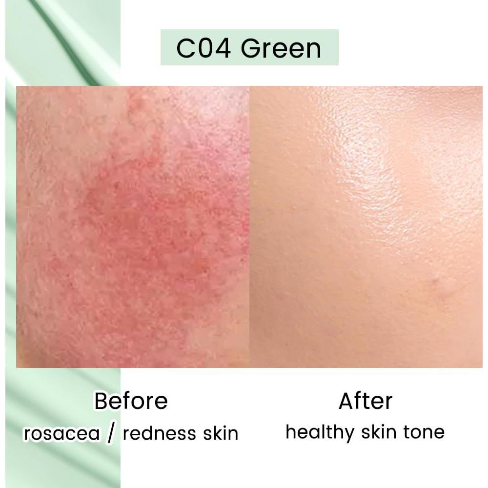 Base de Maquillaje CATKIN C04 Verde - Tono Uniforme y Difuminado